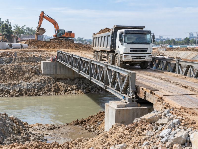 Cho thuê cầu tạm công trình - Dịch vụ lắp đặt cầu tạm phục vụ thi công