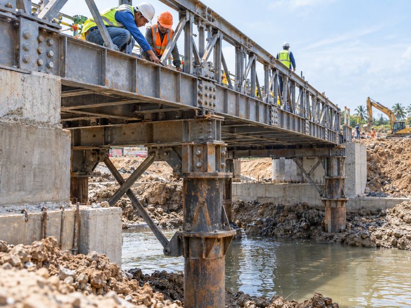 Cho thuê cầu tạm công trình - Dịch vụ lắp đặt cầu tạm phục vụ thi công