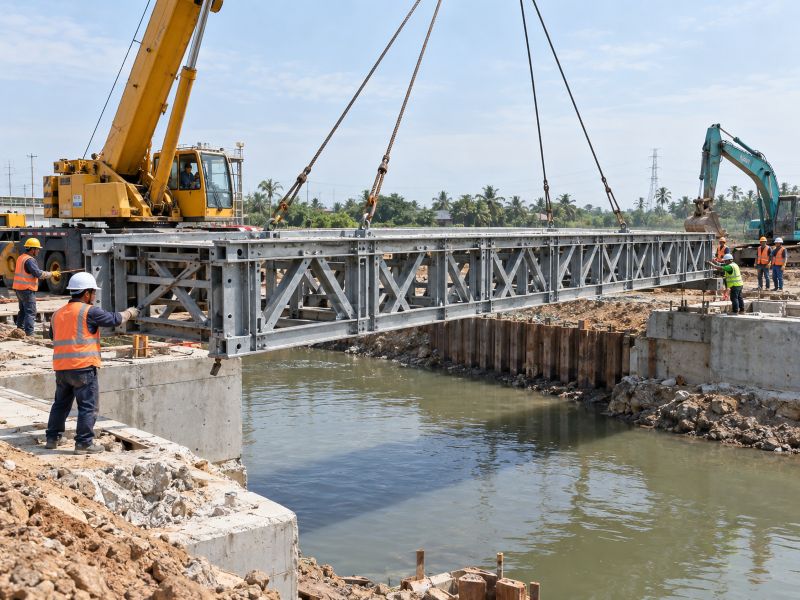 Cho thuê cầu tạm công trình - Dịch vụ lắp đặt cầu tạm phục vụ thi công