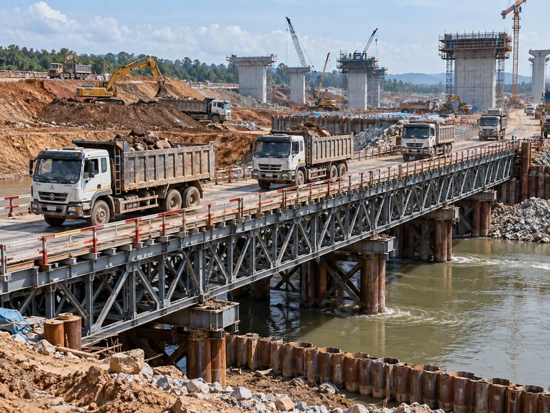 Cho thuê cầu tạm công trình - Dịch vụ lắp đặt cầu tạm phục vụ thi công